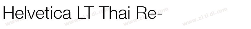 Helvetica LT Thai Re字体转换